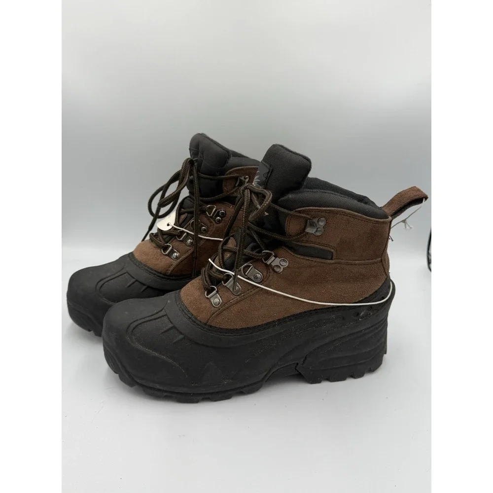 Itasca Windsor Thinsulate Winter Snow Boots Brown Leather Men's Size 9